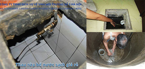 Dịch vụ thau rửa bể nước ngầm tại Gia Lâm uy tín & chất lượng